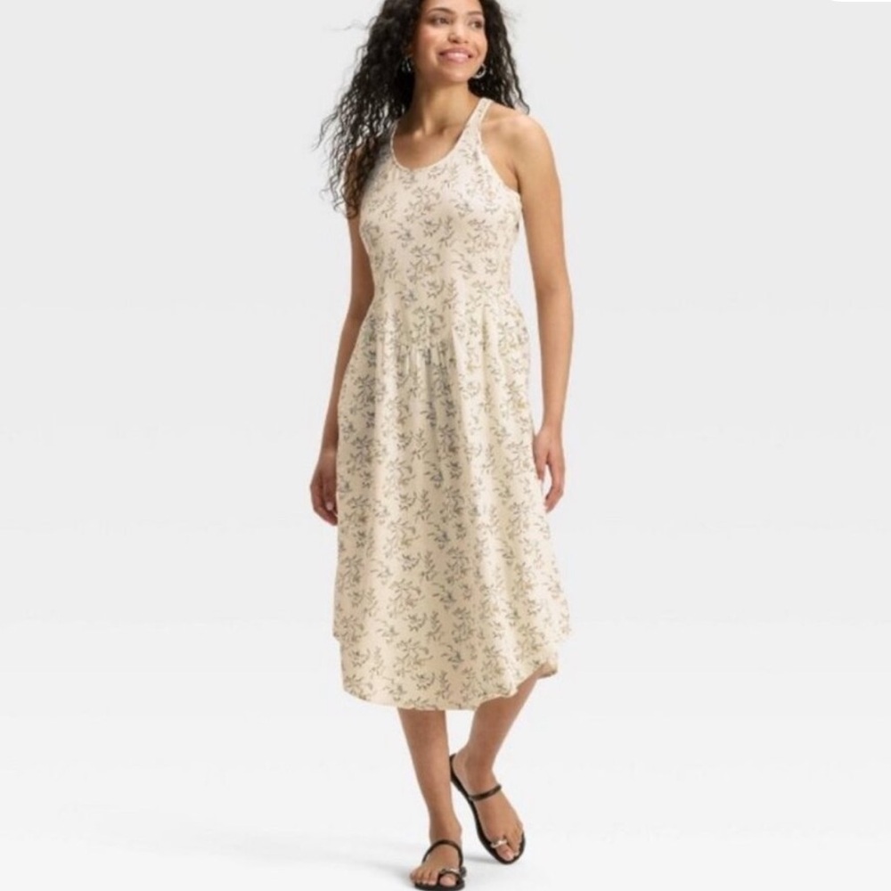Universal Thread Women's Drop Waist Midi‎ A-Line Dress
